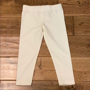 Lands End cream leggings 3T